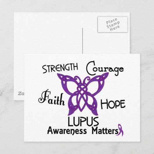 Lupus Celtic Butterfly 3 Postkarte (Vorne/Hinten)