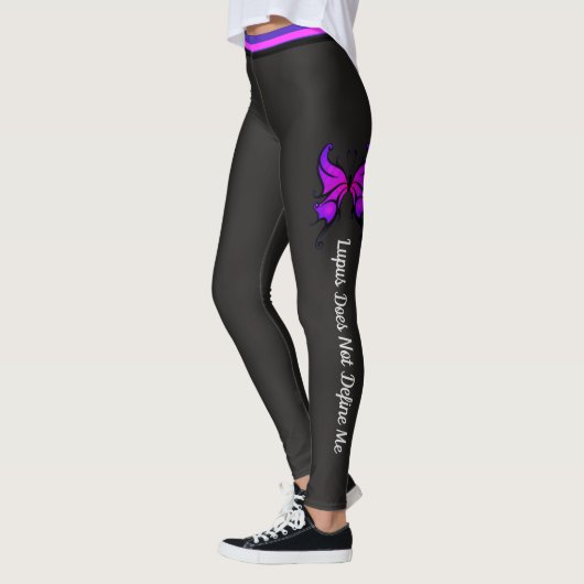 Lupus definiert mich nicht als Text von Frauen Leg Leggings (Links)