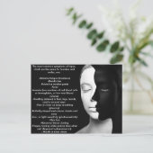 Lupus der stille Partner... Postkarte (Stehend Vorderseite)