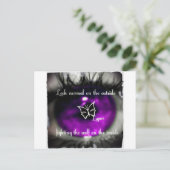 Lupus eye22.jpg postkarte (Stehend Vorderseite)