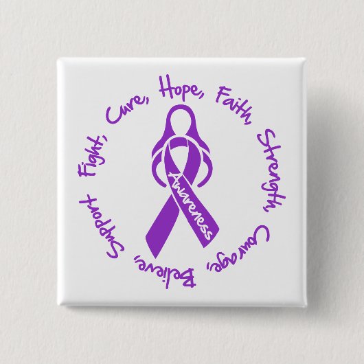 Lupus Fight Cure Hope Logo Button (Vorderseite)