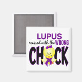 Lupus hat sich mit dem falschen Schwanz verständig Magnet (Vorderseite/Rückseite)