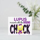 Lupus hat sich mit dem falschen Schwanz verständig Postkarte (Stehend Vorderseite)