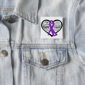 Lupus Heart Ribbon Collage Button (Beispiel)