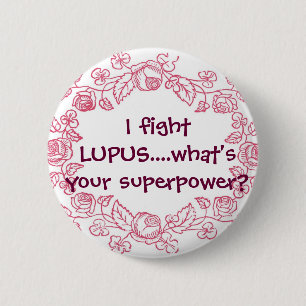 Lupus-Held-Knopf Button