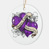 Lupus Hope Faith Duale Hearts Keramikornament (Links)