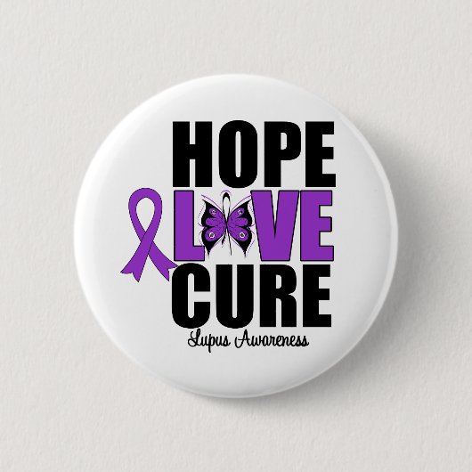 Lupus Hope Liebe Cure Button (Vorderseite)