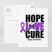 Lupus Hope Liebe Cure Postkarte (Vorne/Hinten)