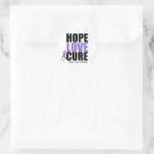 Lupus Hope Liebe Cure Runder Aufkleber (Tasche)