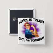 Lupus ist stark… Aber ich bin stärker Button (Vorne & Hinten)