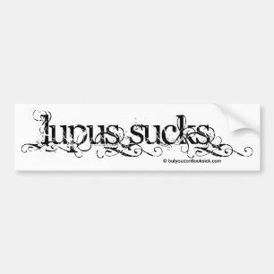 Lupus ist zum Kotzen Autoaufkleber