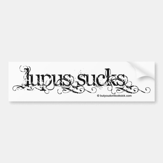 Lupus ist zum Kotzen Autoaufkleber (Vorne)