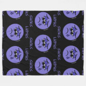 Lupus Ist zum Kotzen Fleecedecke (Vorderseite (Horizontal))