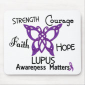 Lupus-keltischer Schmetterling 3 Mousepad (Vorne)