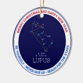 Lupus Keramik Ornament (Links)