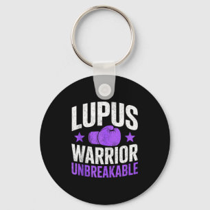 Lupus-Krieger unzerbrechliches Bewusstsein violett Schlüsselanhänger