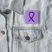 Lupus Lila Awareness Ribbon Custom Art Button (Beispiel)