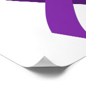 Lupus Lila Ribbon 3 Poster (Ecke)