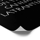 Lupus-Lupus-Nicht-Zeckenkanem-Latrantem Poster (Ecke)