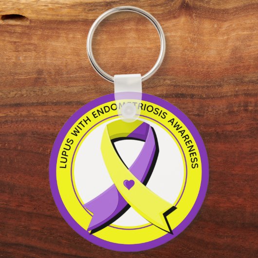 Lupus mit Endometriose Schlüsselanhänger (Vorderseite)