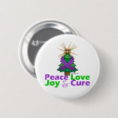 Lupus Peace Liebe Joy Cure Button (Vorne & Hinten)