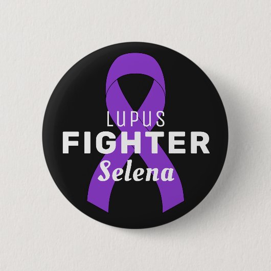 Lupus Ribbon Black Button (Vorderseite)