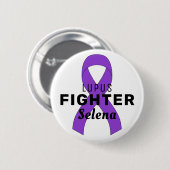 Lupus Ribbon White Button (Vorne & Hinten)