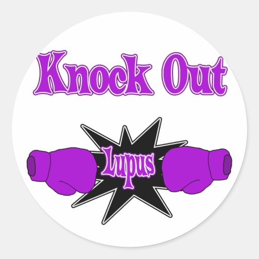 Lupus Runder Aufkleber (Vorderseite)