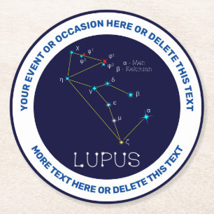 Lupus Runder Pappuntersetzer