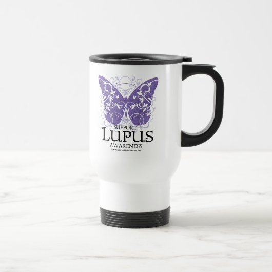 Lupus-Schmetterling Reisebecher (Rechts)