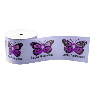 Lupus-Schmetterlings-Bewusstseins-Band 3" Ripsband