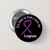 Lupus-Sensibilisierungsmonat / Lila, benutzerdefin Button (Vorne & Hinten)
