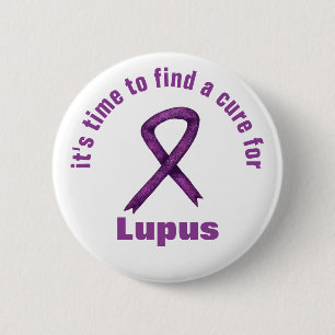 Lupus-Sensibilisierungsmonat / Lila, benutzerdefin Button