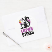 Lupus Stinks Runder Aufkleber (Umschlag)