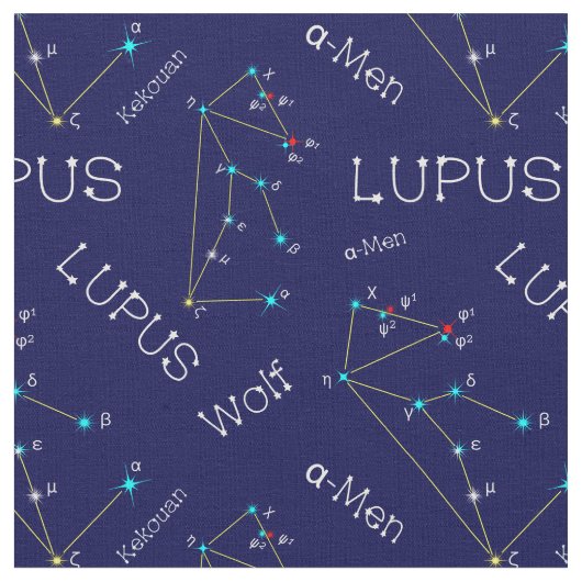 Lupus Stoff (Nahaufnahme)