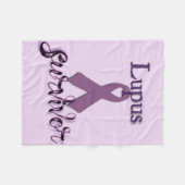 Lupus Survivor Fleecedecke (Vorderseite (Horizontal))