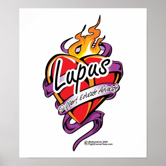 Lupus Tattoo Heart Poster (Vorne)