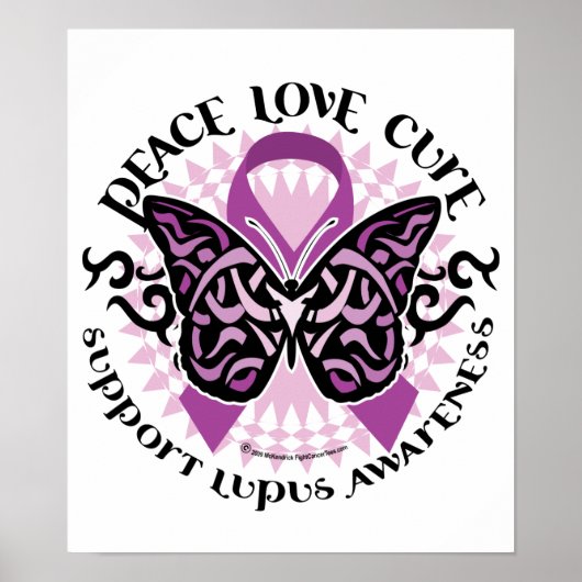Lupus Tribal Butterfly Poster (Vorne)