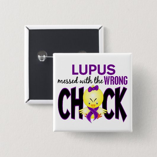 Lupus verwirrt mit dem falschen Küken Button (Vorne & Hinten)