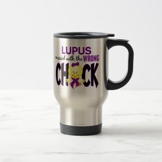 Lupus verwirrt mit dem falschen Küken Reisebecher (Rechts)