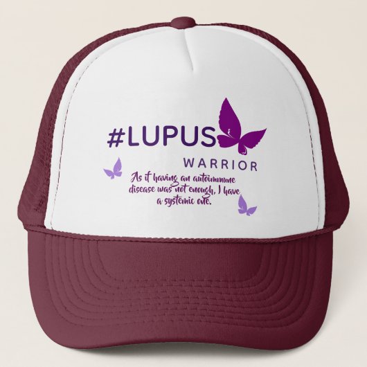 Lupus Warrior - Awareness Hat Truckerkappe (Vorderseite)