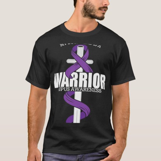 Lupus Warrior Boyfriend Lupus Awareness T-Shirt (Vorderseite)