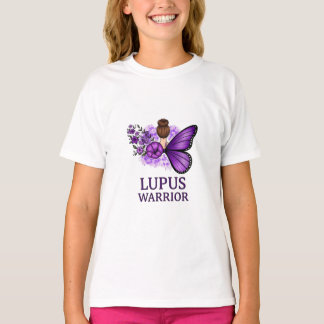 Lupus Warrior Butterfly T-Shirt | Lila Aufklärung