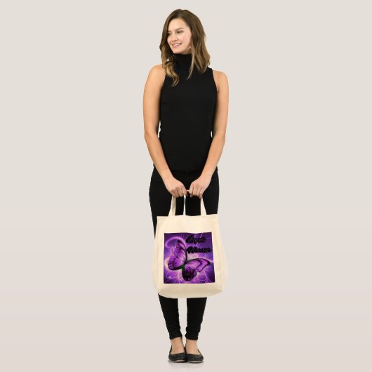 Lupus Warrior Butterfly Tote Bag Tragetasche (Vorderseite (Model))