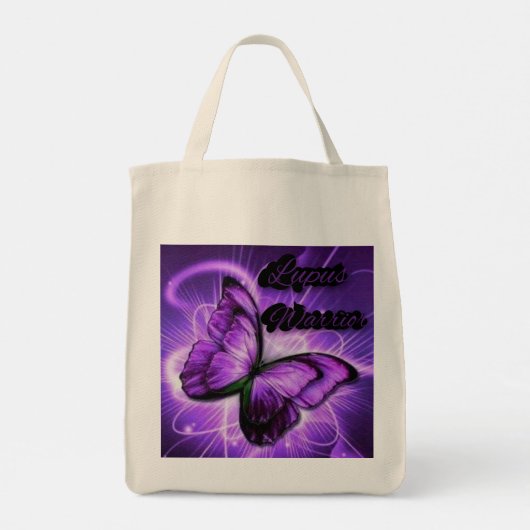 Lupus Warrior Butterfly Tote Bag Tragetasche (Rückseite)