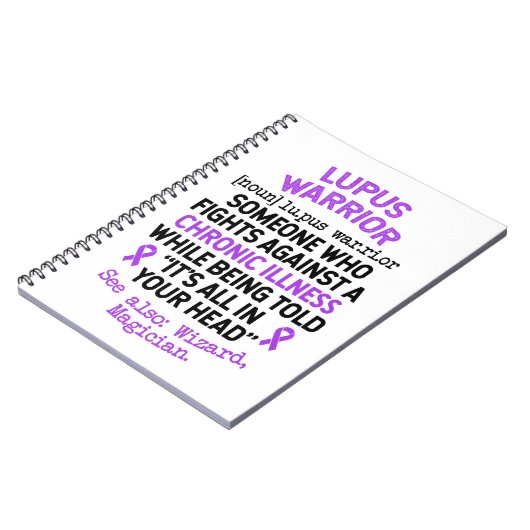 Lupus Warrior Definition Notizblock (Linke Seite)