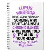 Lupus Warrior Definition Notizblock (Vorderseite)