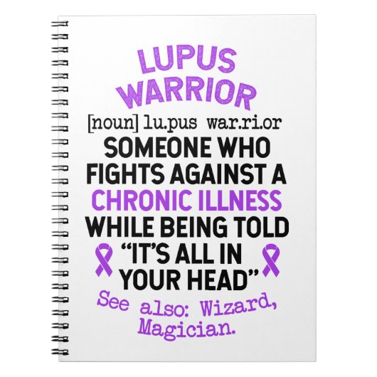 Lupus Warrior Definition Notizblock (Vorderseite)