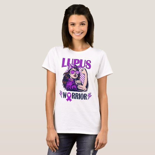 Lupus Warrior Glaube und Kampf T-Shirt (Vorne ganz)