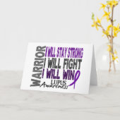 Lupus Warrior Karte (Gelbe Blume)